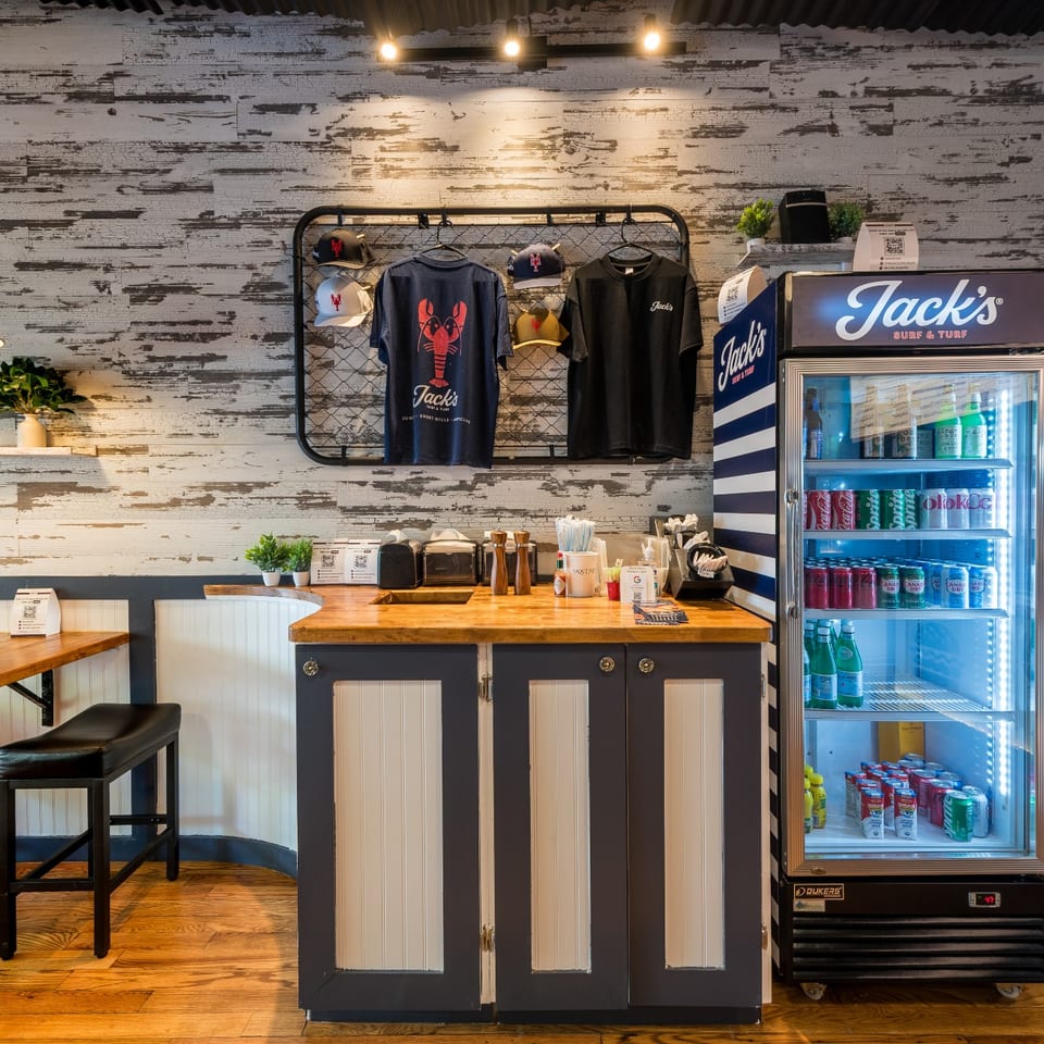 Jack's Summit merch display and cooler