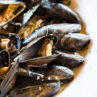 Organic Mussels in Garlic White Sauce