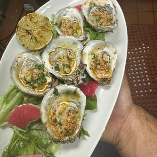 Grilled Lemon Butter Oysters