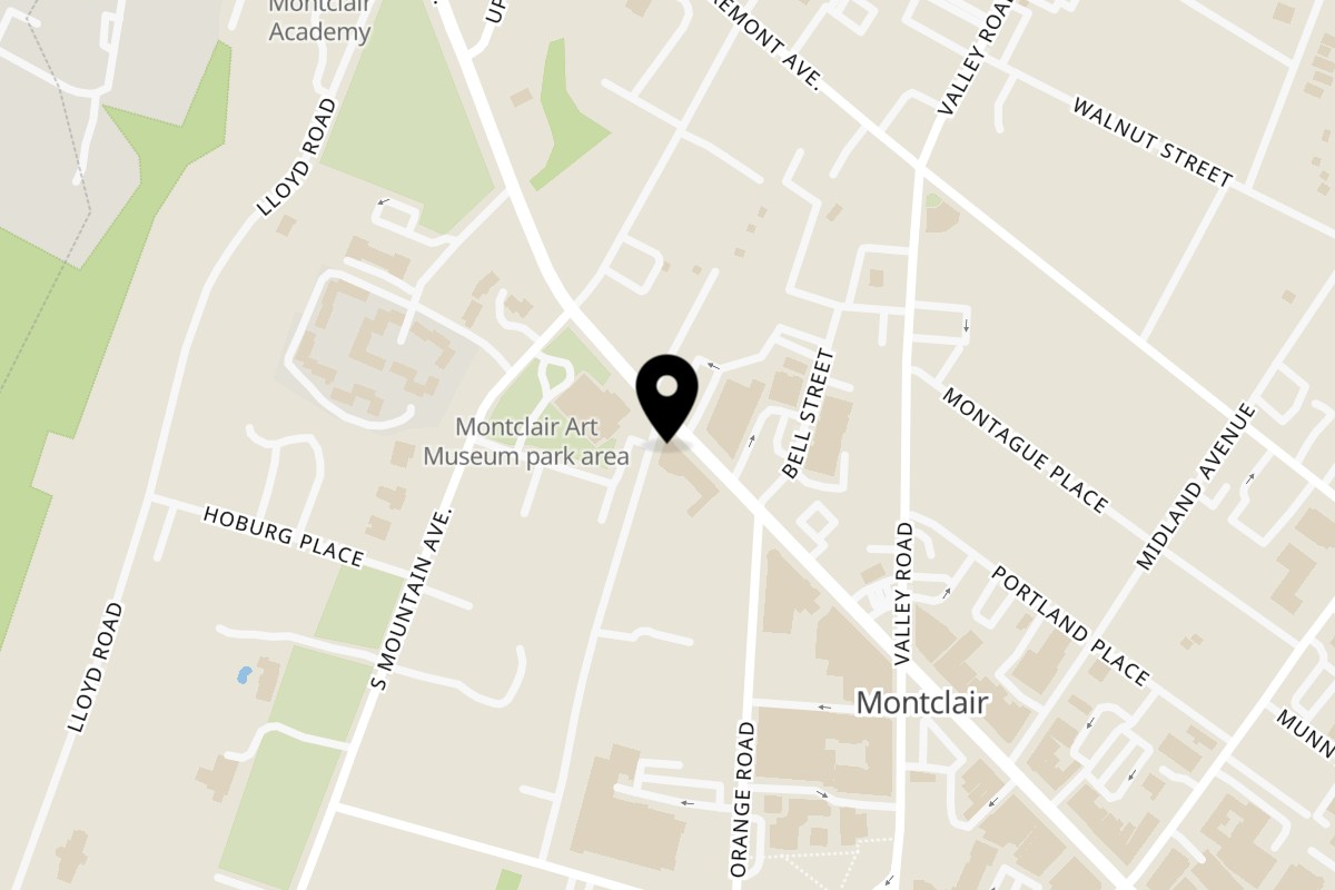 Map showing the location of Jack's Surf & Turf Montclair on 718 Bloomfield Ave in Montclair